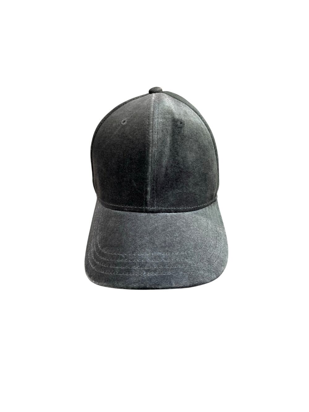 Calia Velvet Gray Baseball Cap Adjustable Strapback Black Women's